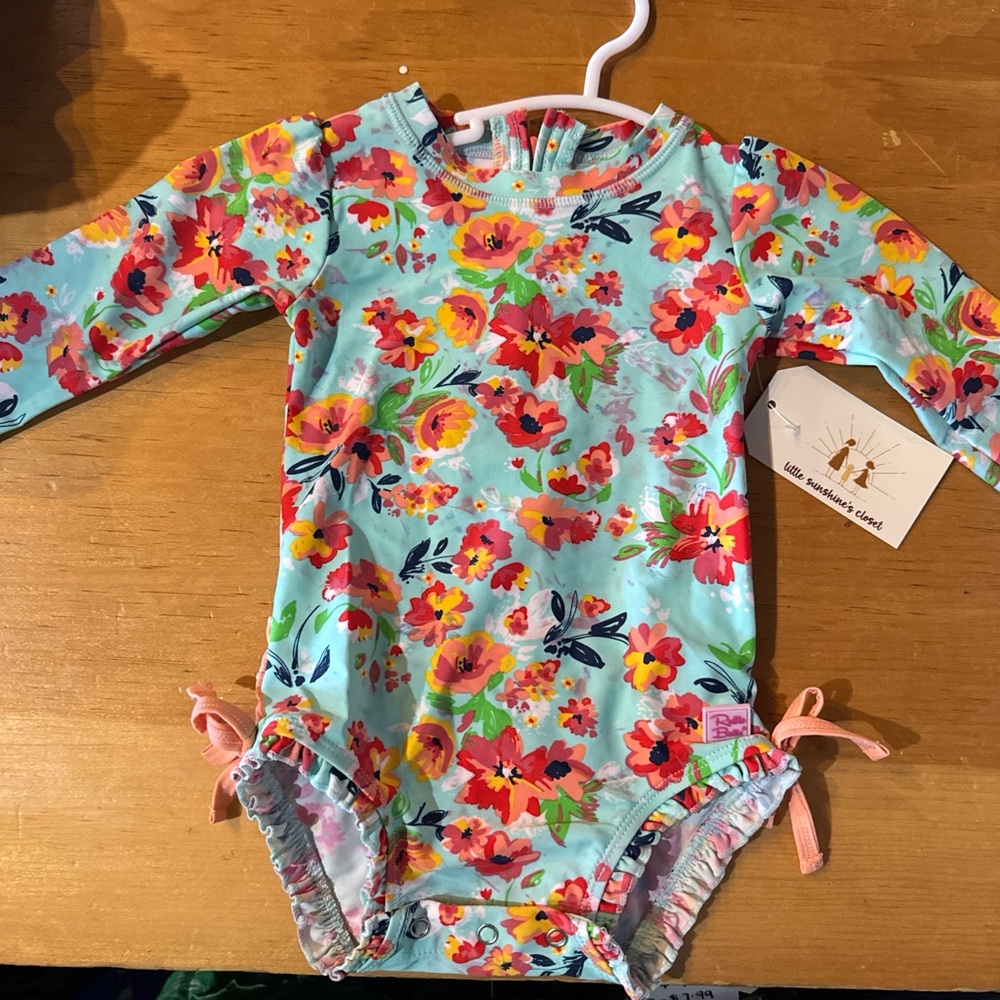 Floral Long Sleeve Baby Bodysuit